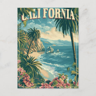 Cartão Postal Compre Groovy com a Retro California