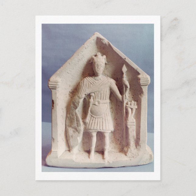 Cartão Postal Comprimido votivo militar, encontrado em Bisley, R (Frente)