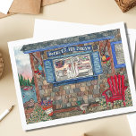 Cartão Postal Compro Costeiro de Sorvetes Aquarela<br><div class="desc">Envie a alguém uma nota especial com este cartão postal do Dia da Independência com uma pintura de aquarela original de uma cor escura, o sorvete da Nova Inglaterra. O Compro de Sorvete de Rocket, apresenta uma linda janela de sorvete de Maine costeira onde você pode encomendar todos os seus...</div>
