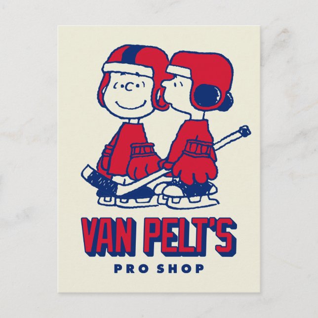 Cartão Postal Compro Pro do Clube de Hóquei de Van Pelt (Frente)