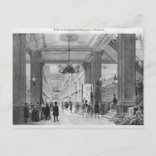 Cartão Postal Compro tecido, 9 rue de la Chaussee d'Antin