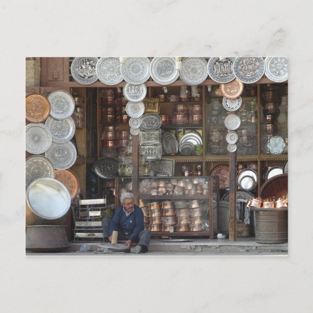 Cartão Postal Compro tradicional em Isfahan (Frente)