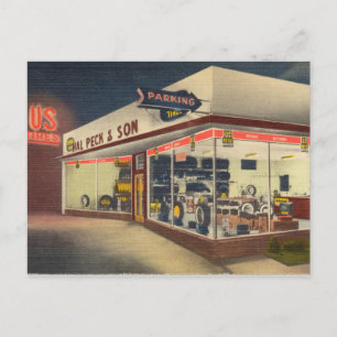 Cartão Postal Compro Vintage Tire