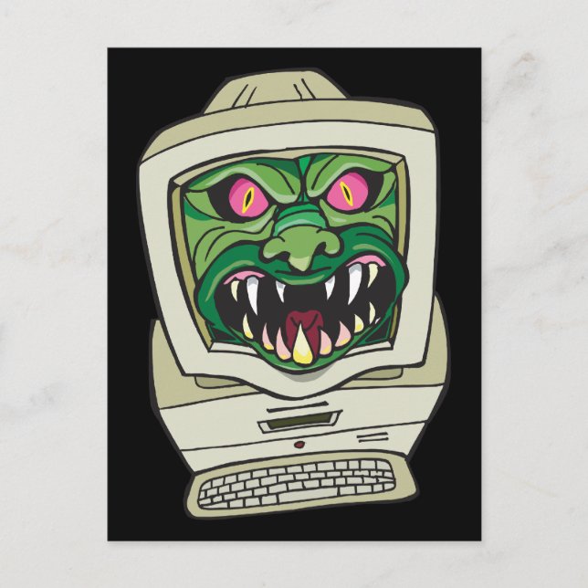 Cartão Postal Computador Monstro (Frente)