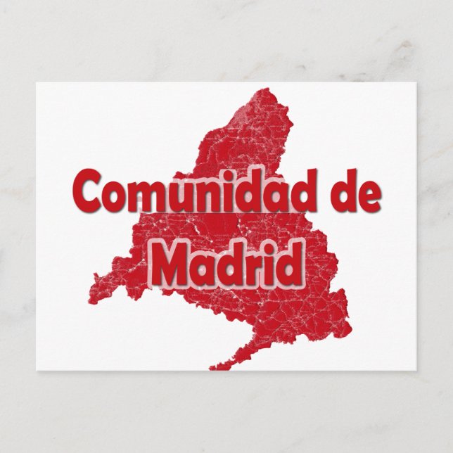 Cartão Postal Comunidade de Madrid (Frente)