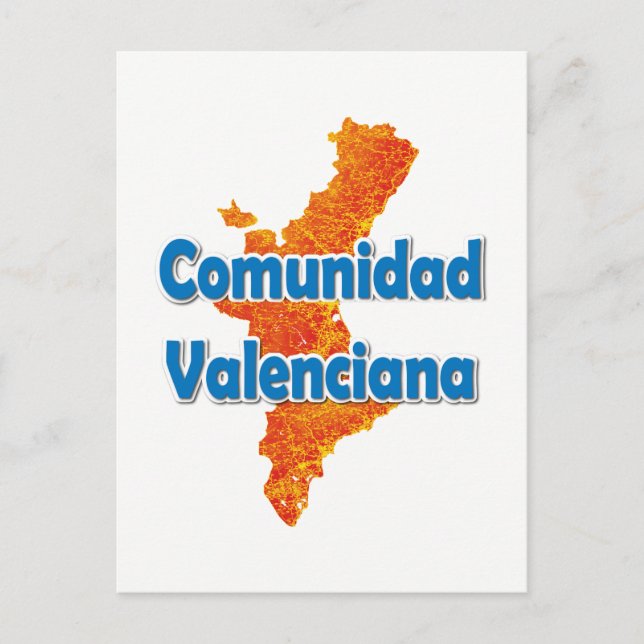 Cartão Postal Comunidade Valenciana (Frente)