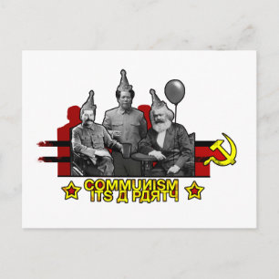 Cartão Postal Comunismo É um Partido