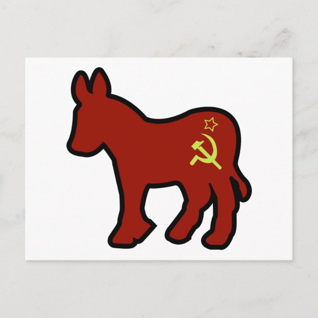Cartão Postal Comunista Donkey (Frente)