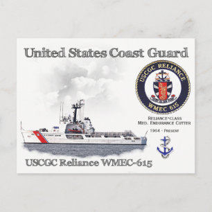 Cartão Postal Comutador WMEC-615 da USCGC Reliance