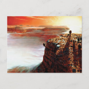 Cartão Postal Conceito Artístico da Primeira Viagem da NASA ao P