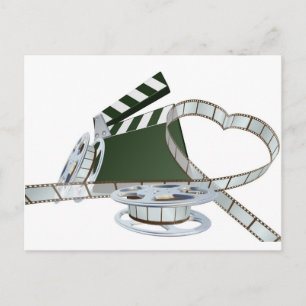 Cartão Postal Conceito de amante de filmes