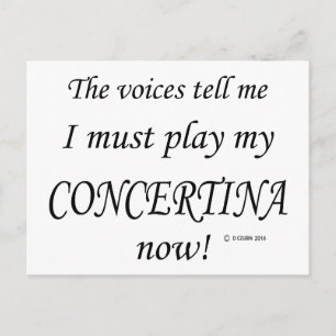 Cartão Postal Concertina Voices diz que deve jogar