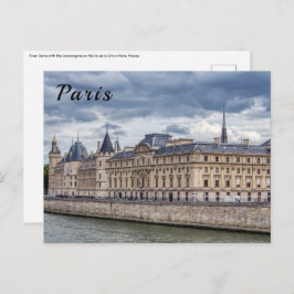 Cartão Postal Conciergerie no ile de la Cite em Paris