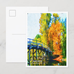 Cartão Postal Concord Massachusetts Oil Paint Paisagem