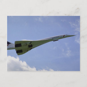 Cartão Postal Concorde da British Airways, decolando no Heathrow