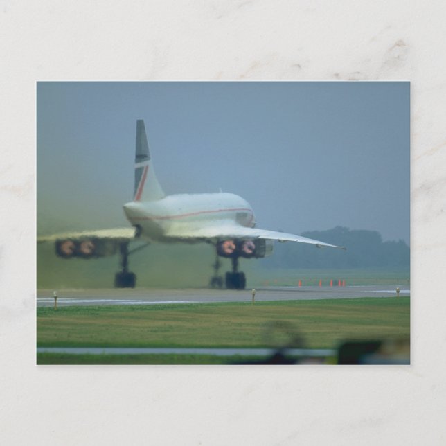 Cartão Postal Concorde decola, cheio após queima (Frente)