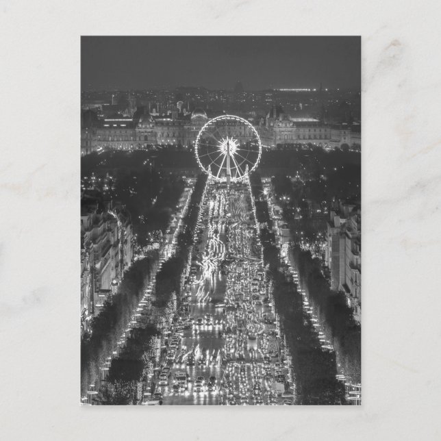 Cartão Postal Concorde, Paris, França (Frente)