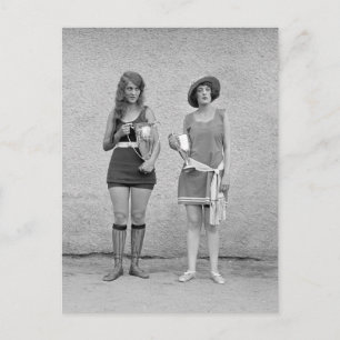 Cartão Postal Concurso Beleza Bandeira, 1922