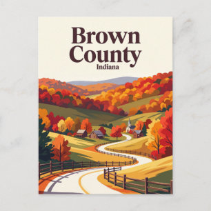 Cartão Postal Condado de Brown Indiana EUA