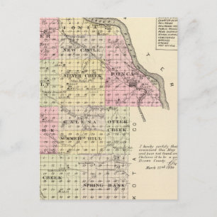 Cartão Postal Condado de Dixon, Nebraska