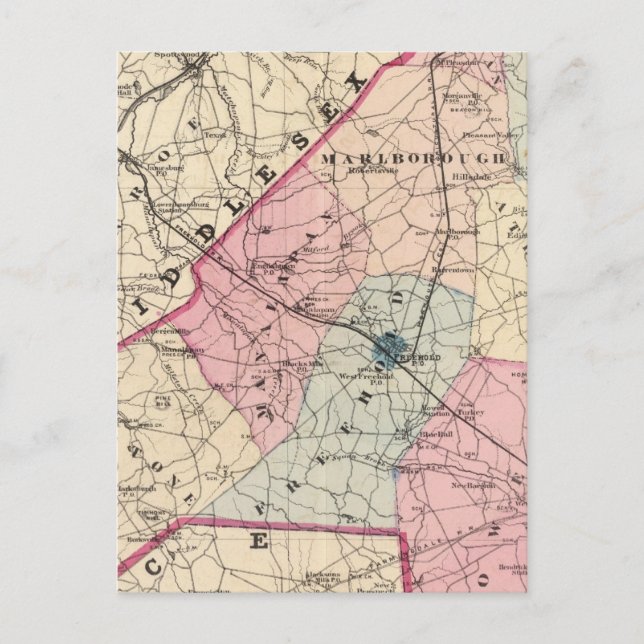 Cartão Postal Condado de Monmouth, NJ (Frente)