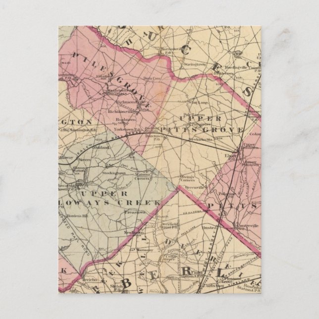 Cartão Postal Condado de Salem, NJ (Frente)