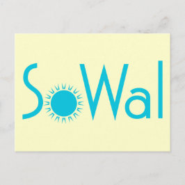 Cartão Postal Condado de SoWal South Walton com Sun