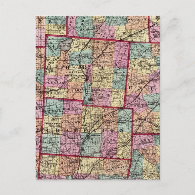 Cartão Postal condados de Ohio 2 (Frente)