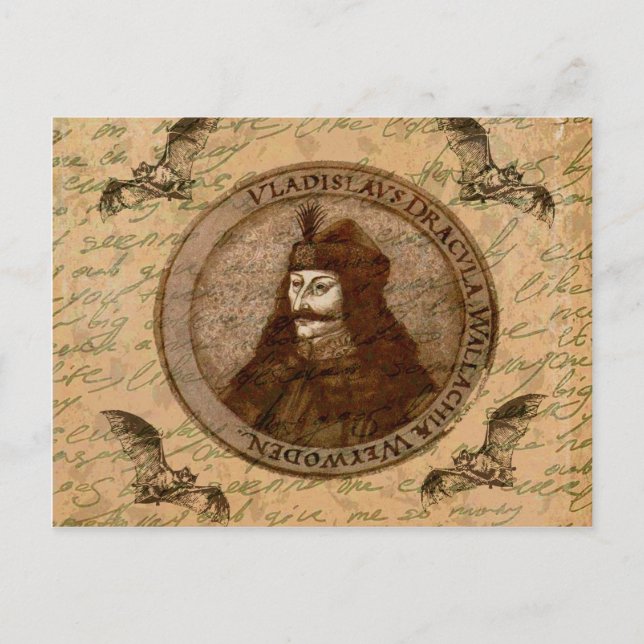 Cartão Postal Conde Vlad Dracula (Frente)