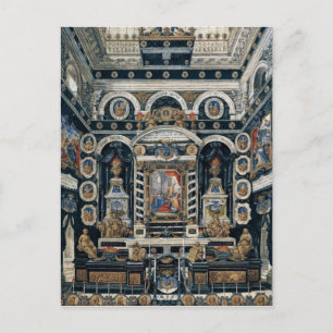 Cartão Postal Condecoração funerária à memória de Henri II