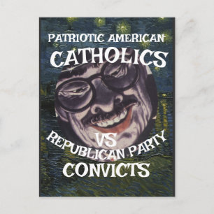 CARTÃO POSTAL CONDENADOS CRISTÃOS EVANGÉLICOS DHS CBP JESUS CHOR