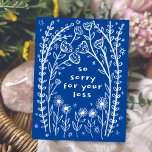 Cartão Postal CONDOLÊNCIAS Porquê de esboço branco floral<br><div class="desc">Um belo desenho de videiras de flor silvestre para enviar condolências a alguém. Clique em "personalizar" para editar o texto e "editar usando a ferramenta design" para ajustar as fontes, cores e posicionamentos. Você também pode alterar a cor de fundo ou verificar meu compro para obter mais opções de cor....</div>