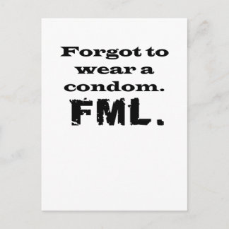 Cartão Postal Condom FML