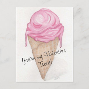 Cartão Postal Cone sorvete