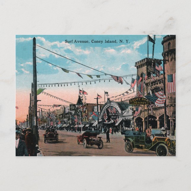 Cartão Postal Coney Island (Frente)