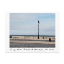 Coney Island Brooklyn Passarela em Inverno