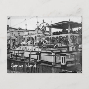 Cartão Postal Coney Island Cake Walk Postcard Imagem Vintage