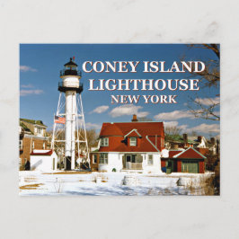 Cartão Postal Coney Island Lighthouse, Cartão-postal de Nova Ior