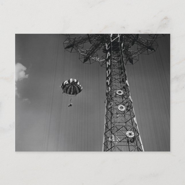 Cartão Postal Coney Island Parachute Jump (Frente)