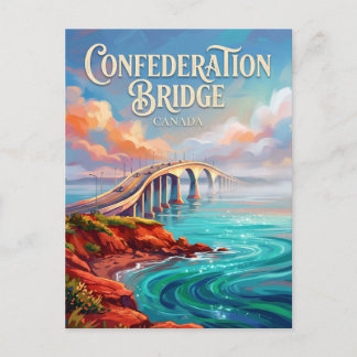 Cartão Postal Confederation Bridge Canada