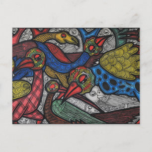 Cartão Postal Conferência de aves