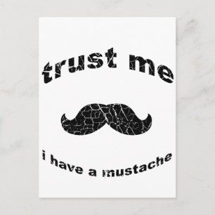 Cartão Postal Confie em mim que tenho bigode