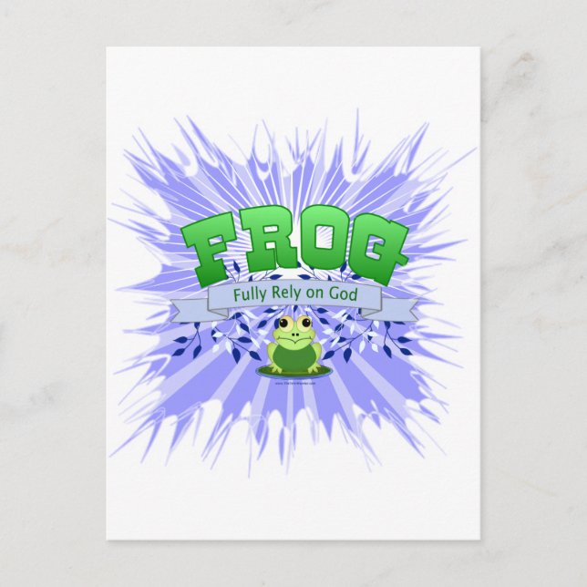 Cartão Postal Confie Totalmente em Deus (Frente)