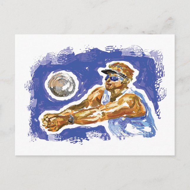 Cartão Postal Configurar Voleibol (Frente)