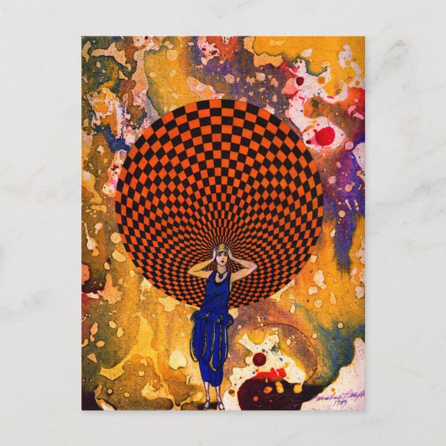 Cartão Postal Confusão de Michael Moffa (Frente)