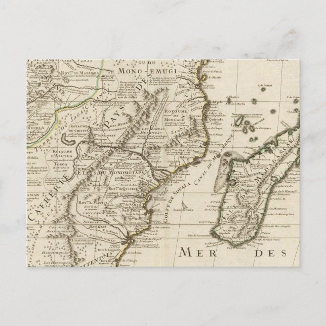 Cartão Postal Congo, África (Frente)