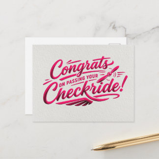 Cartão Postal Congrats on passing your checkride!