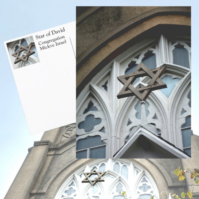 Cartão Postal Congregação Estrela de Davi Mickve Israel Savannah (Criador carregado)