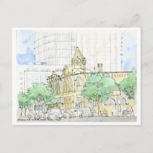 Cartão Postal Congresso Ave. na rua Forth, Austin, Texas