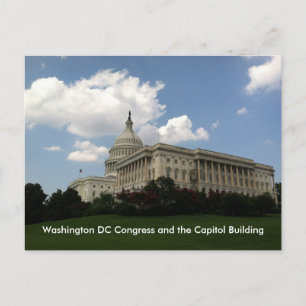 Cartão Postal Congresso dos Estados Unidos e Capitólio